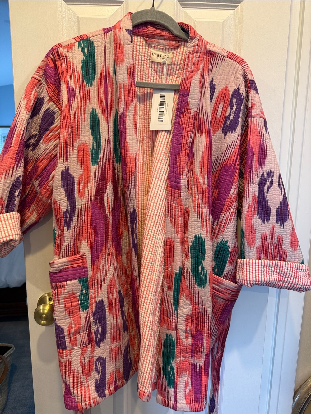 Marea Ikat Belted Coat